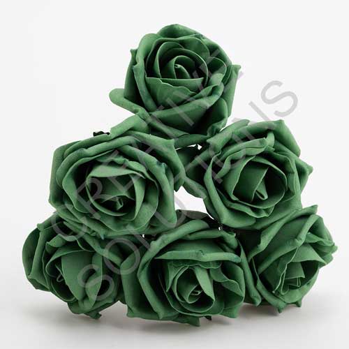 FR-0904 - Emerald 5cm Colourfast Foam Roses